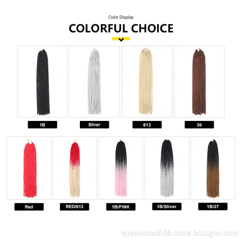 Dreadlocks Crochet Braids Jumbo Dread Hairstyle Ombre Color Synthetic Faux Locs Braiding Hair Extensions For Women